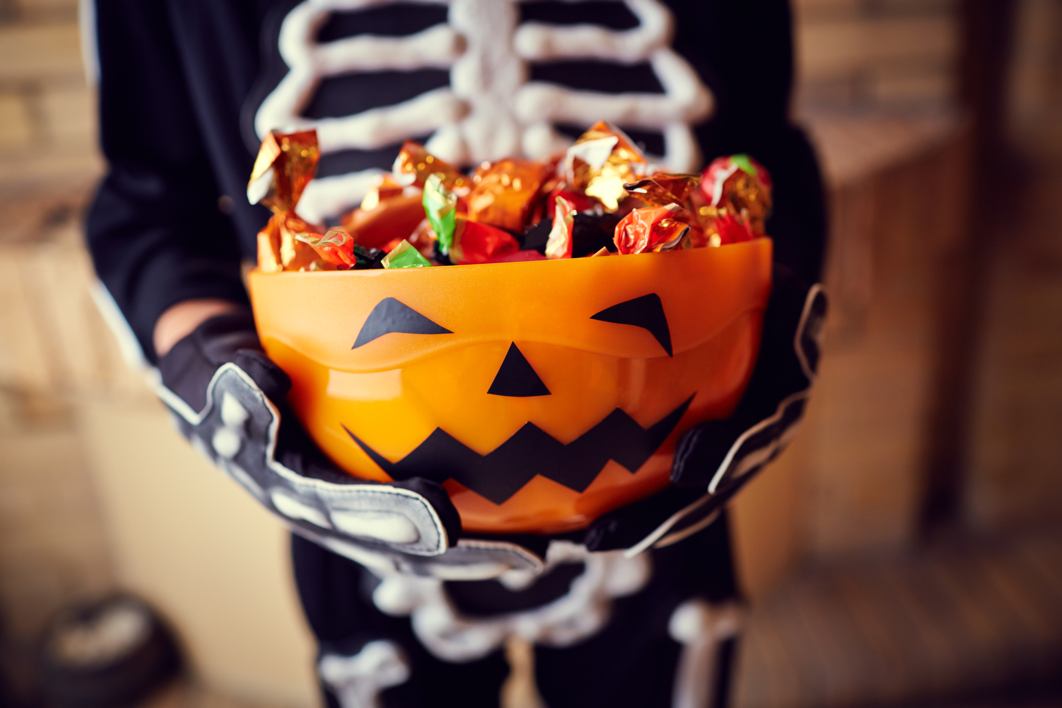 Skeleton and bones Halloween